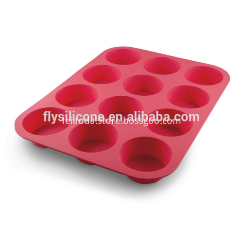 12 Cup Silicone Muffin & Cupcake Baking Pan